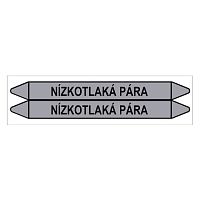 Značení potrubí, nízkotlaká pára,2 ks, 450 × 52 mm